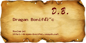 Dragan Bonifác névjegykártya